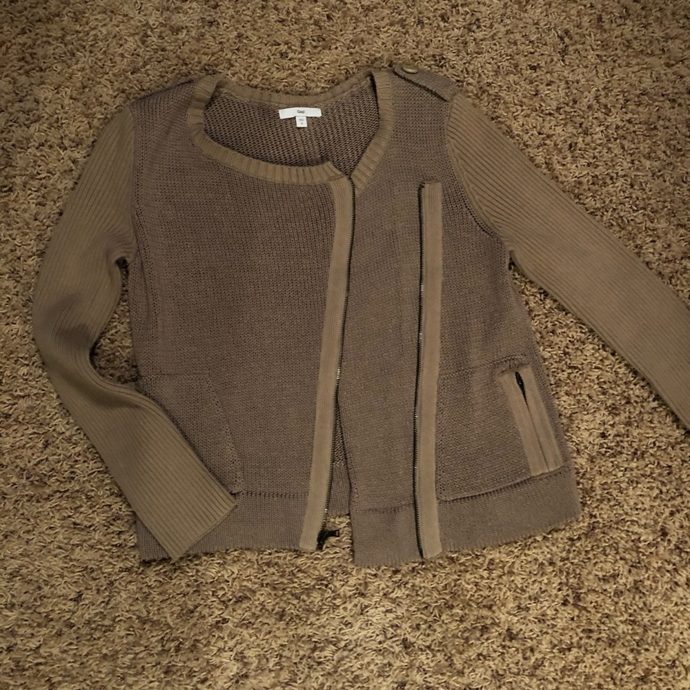 Gap Tan Sweater Jacket